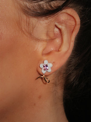 Daisy Lux Enamel  Earrings