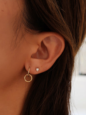 Star Enamel Stud Earring