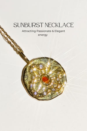 Sunburst Serpent Amulet Necklace