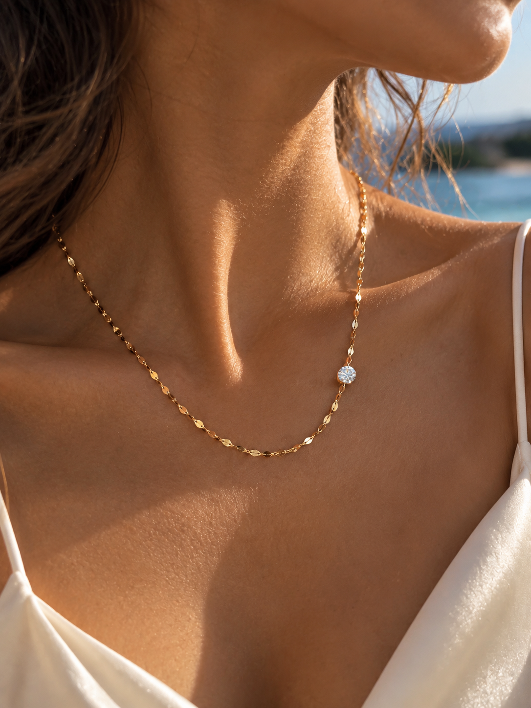 Ripple Diamond Necklace