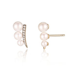 Cascade Pearl Climber Earrings