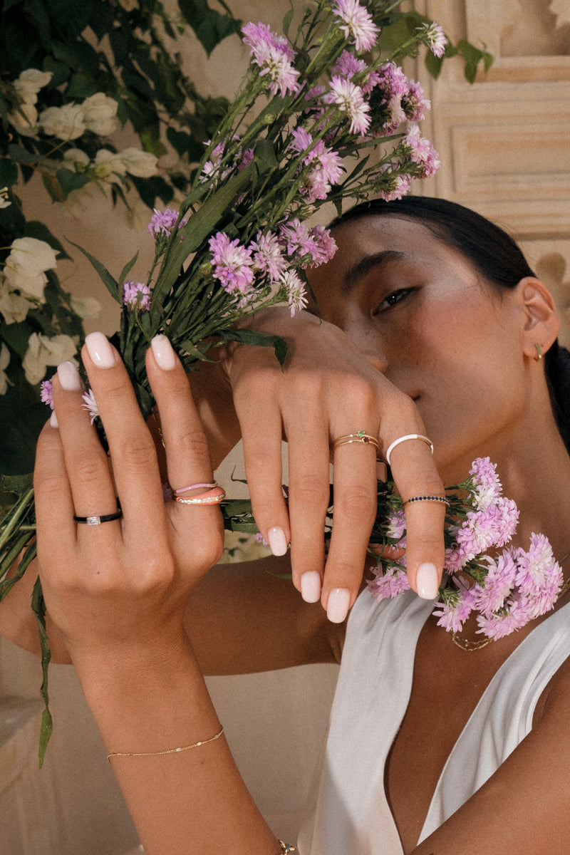 Baguette Enamel Ring