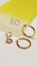 Mini Golden Hoop Earring