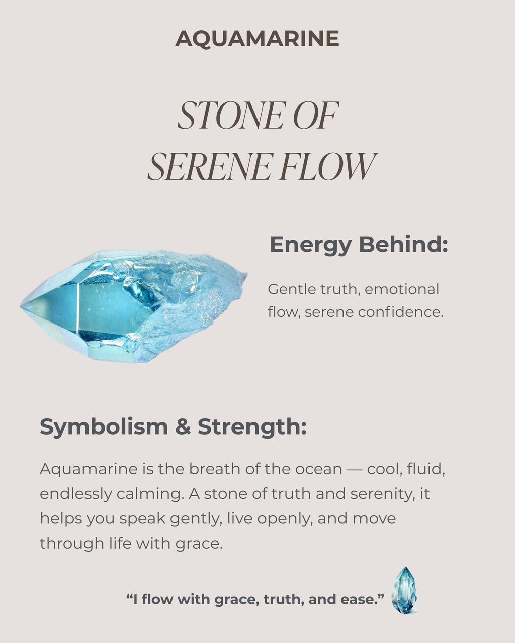 March Birthstone Aquamarine Solitaire Ring