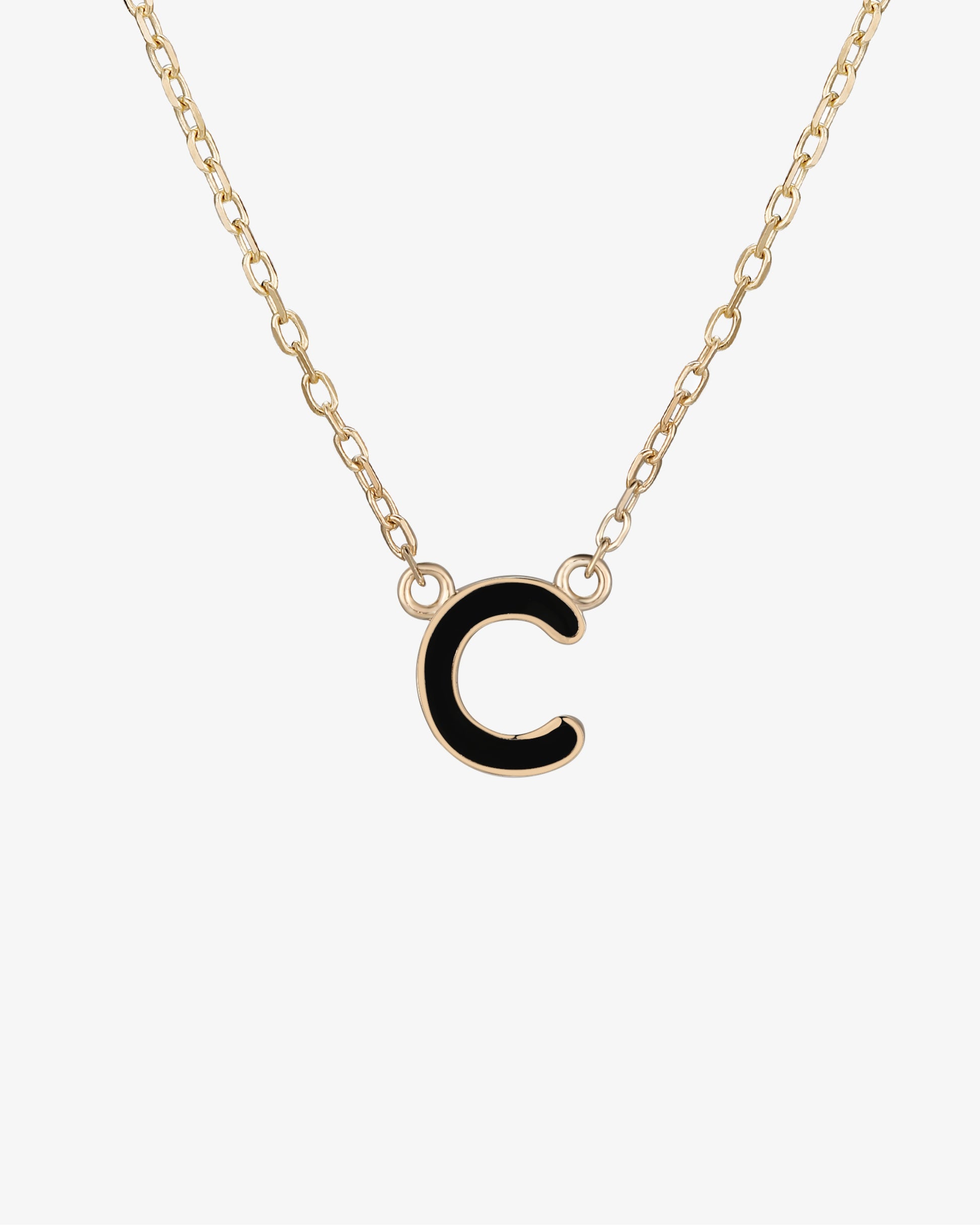 Initial Enamel Necklace