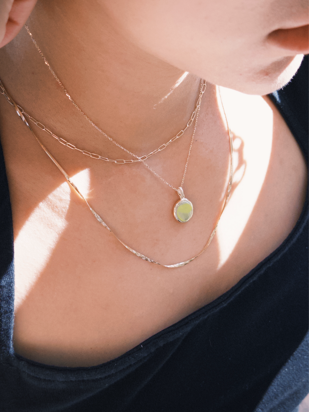 Echo Oval Necklace
