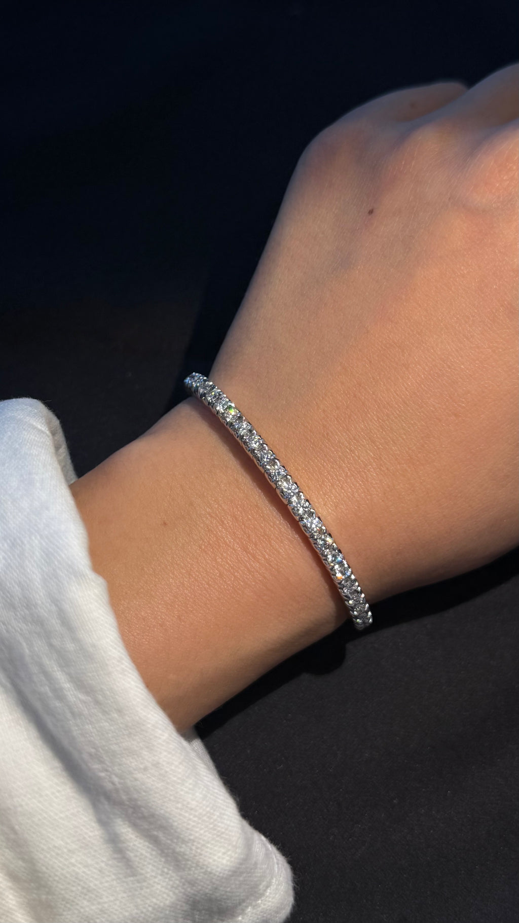 3ct Spring Flex Tennis Bracelet