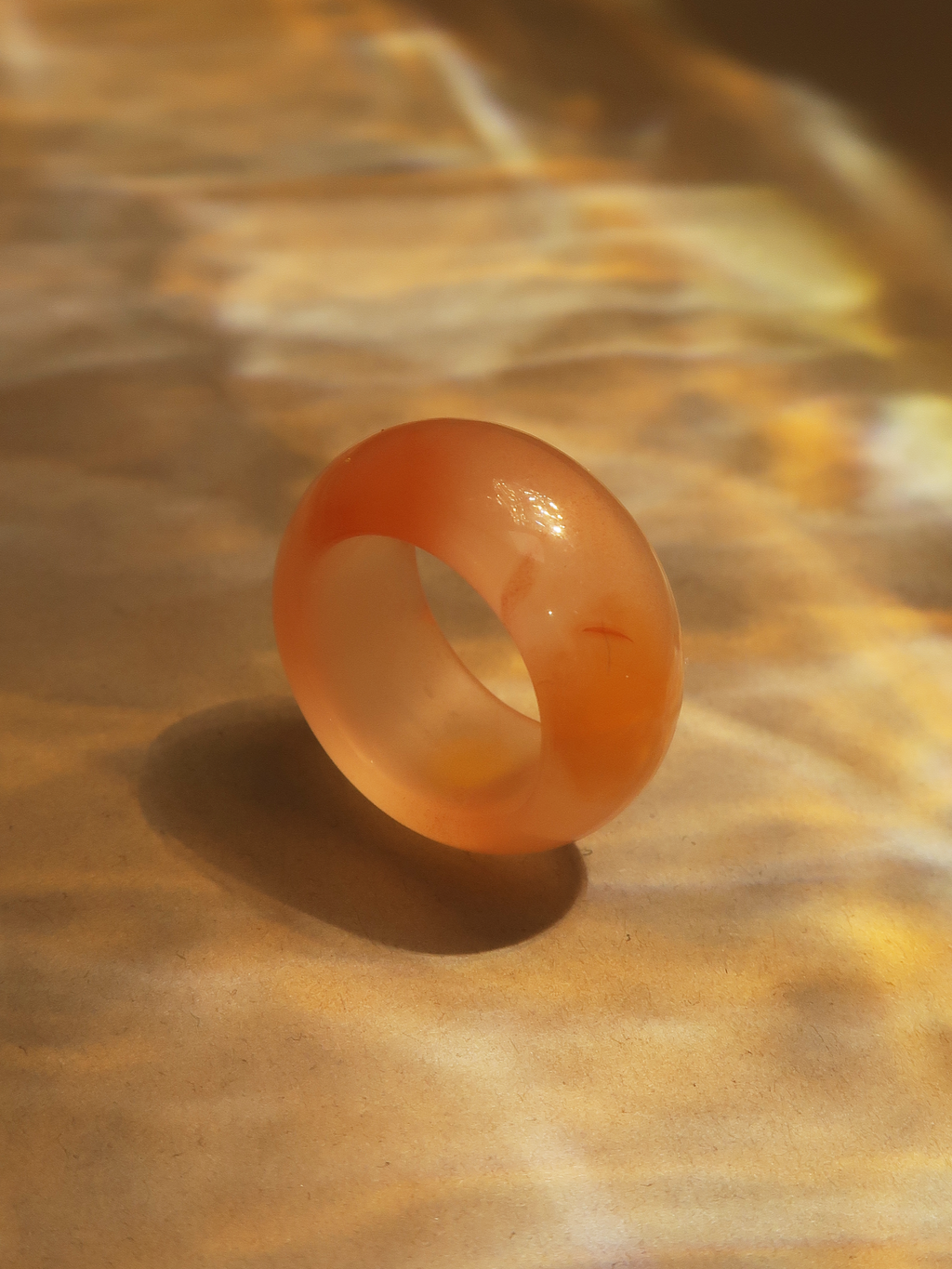 Sunset Jade Ring