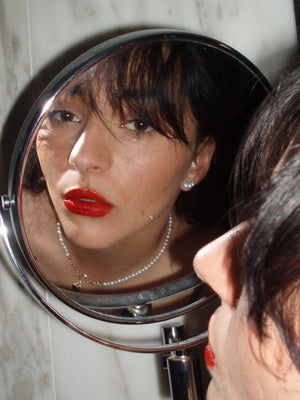 Glister Heart Pearl Necklace