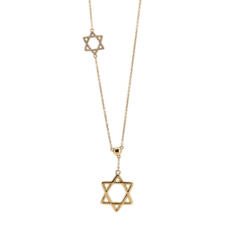 Connection Star Amulet Diamond Necklace