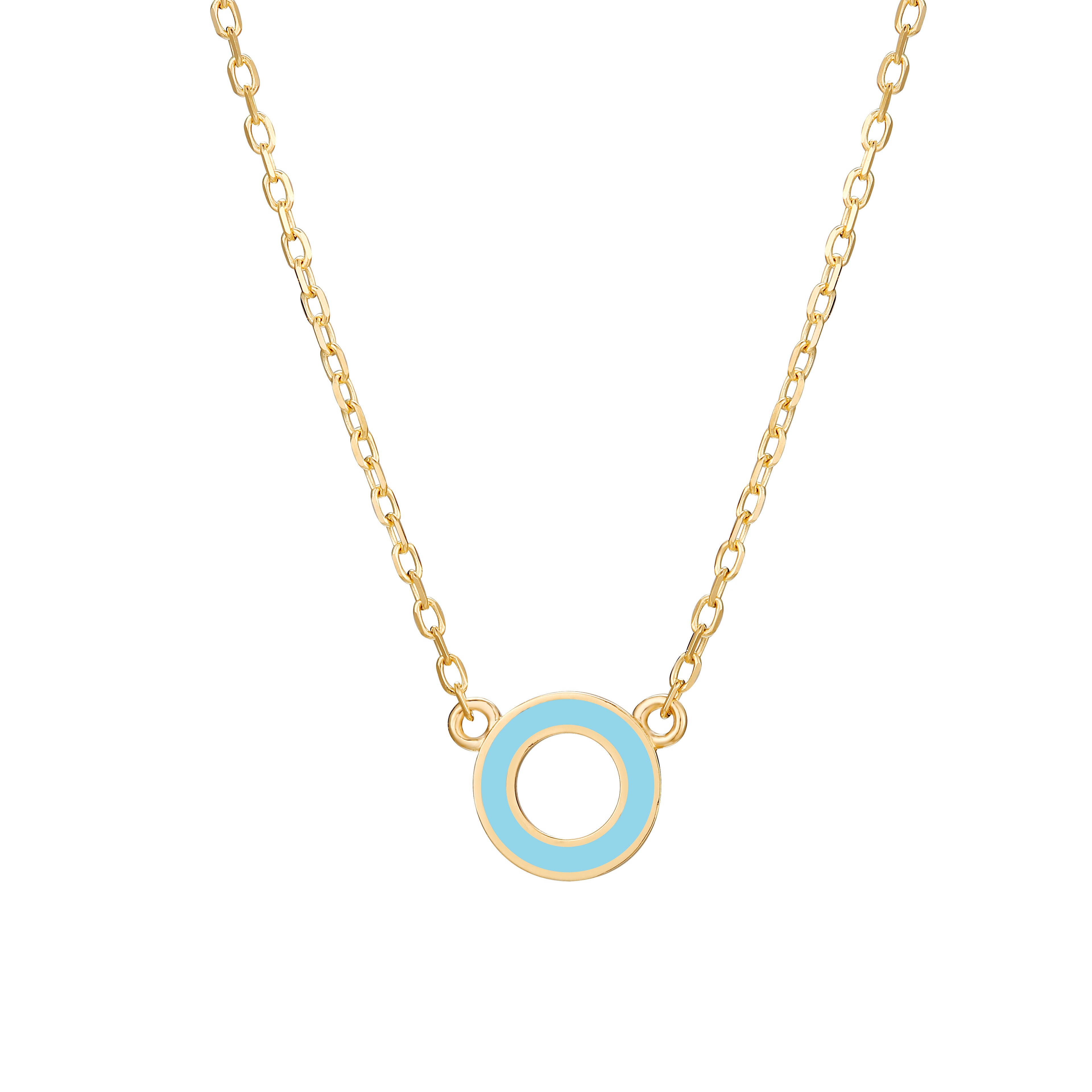 Initial Enamel Necklace