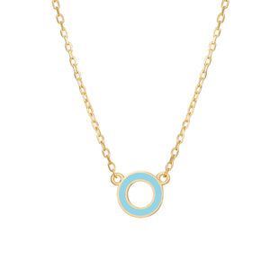 Initial Enamel Necklace