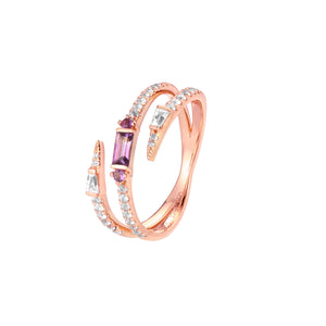 Lavender Wrap Ring