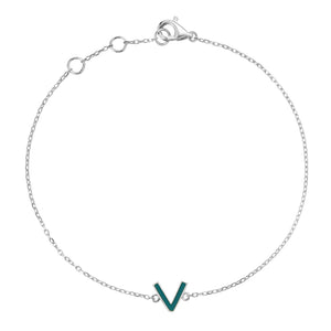 The Petit Initial Enamel Bracelet
