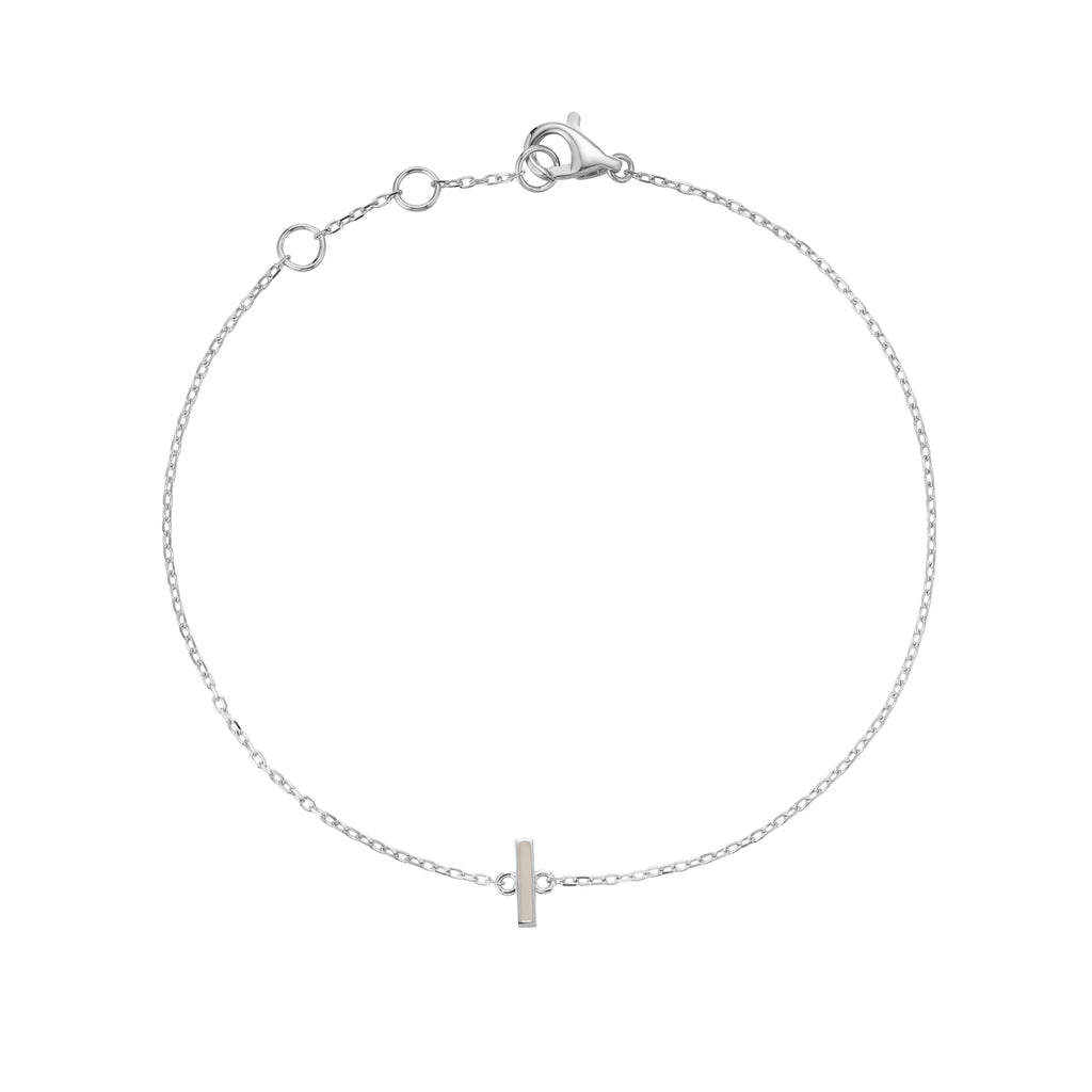 Initial Enamel Bracelet