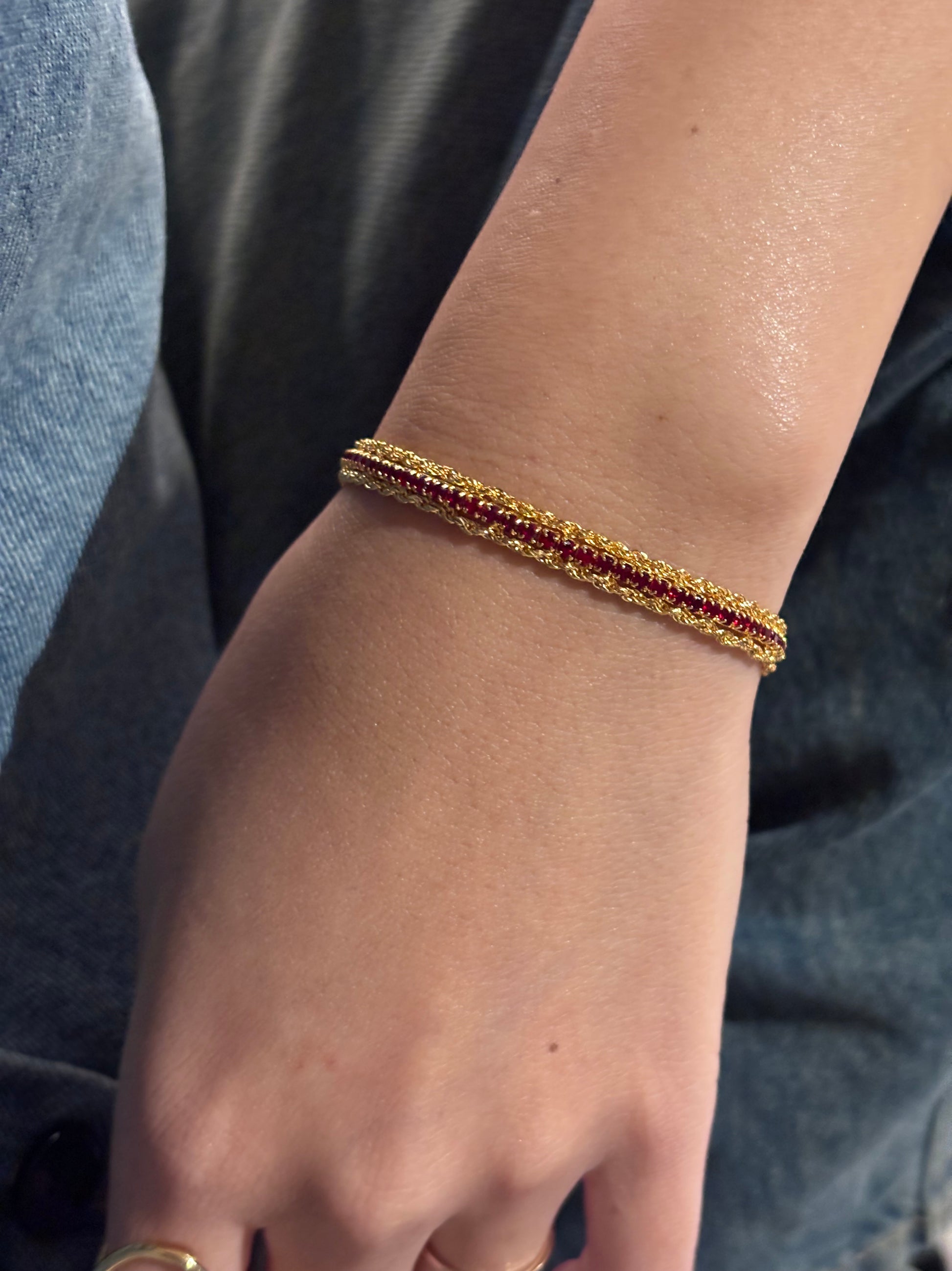 Crimson Chain Bracelet