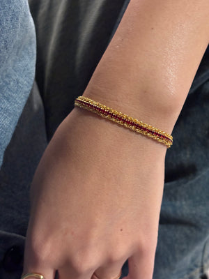 Crimson Chain Bracelet