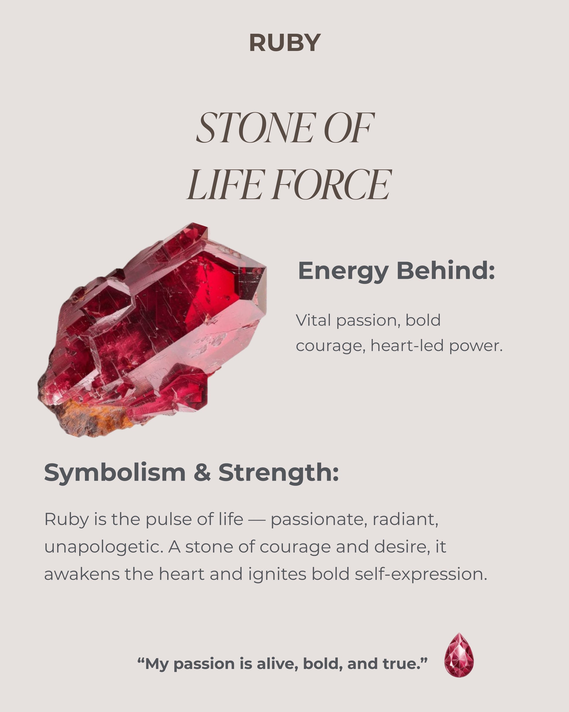 July Birthstone Ruby Solitaire Necklace