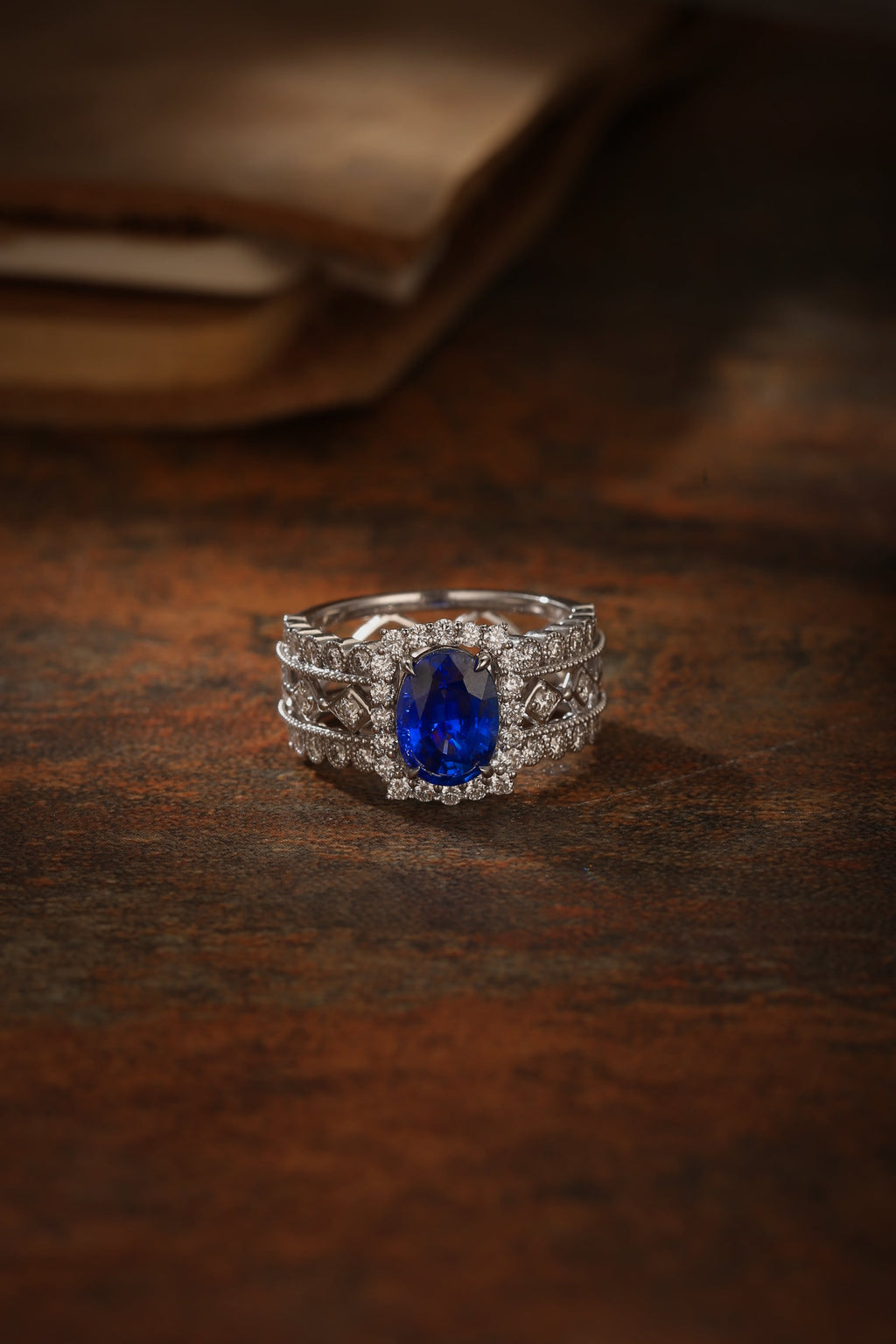 The Sovereign Royal Blue Sapphire Ring