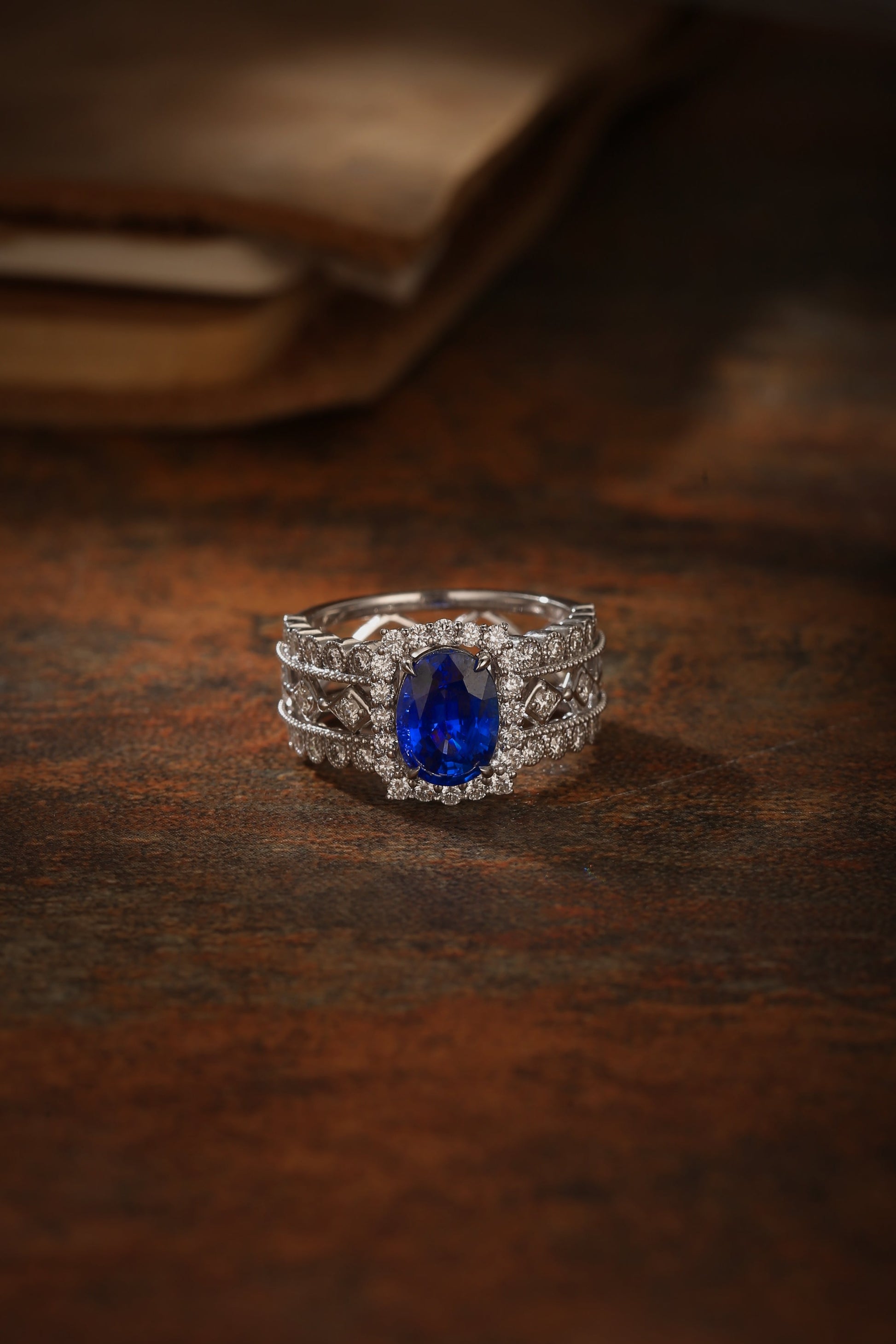 The Sovereign Royal Blue Sapphire Ring