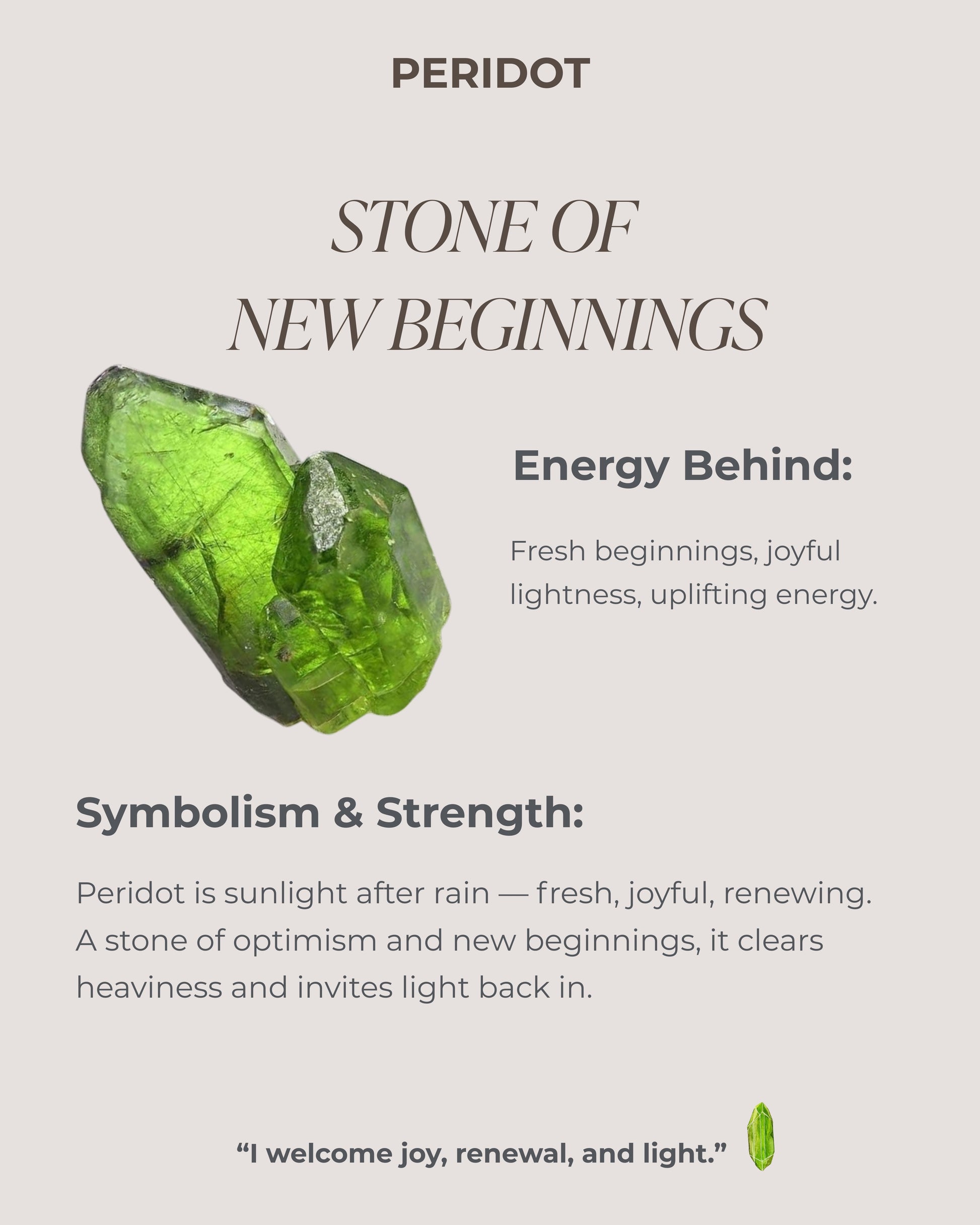 August Birthstone Peridot Stud Earring