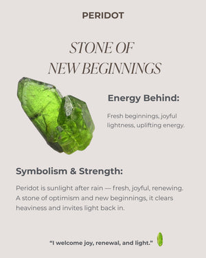 August Birthstone Peridot Stud Earring