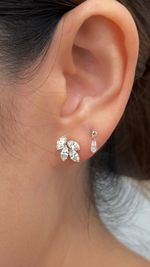 Élan Marquise Stud Earrings