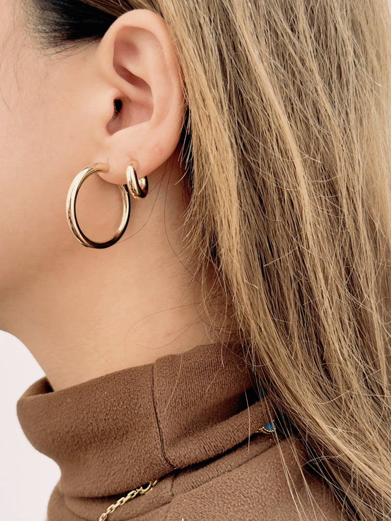 Golden Hoop Earring