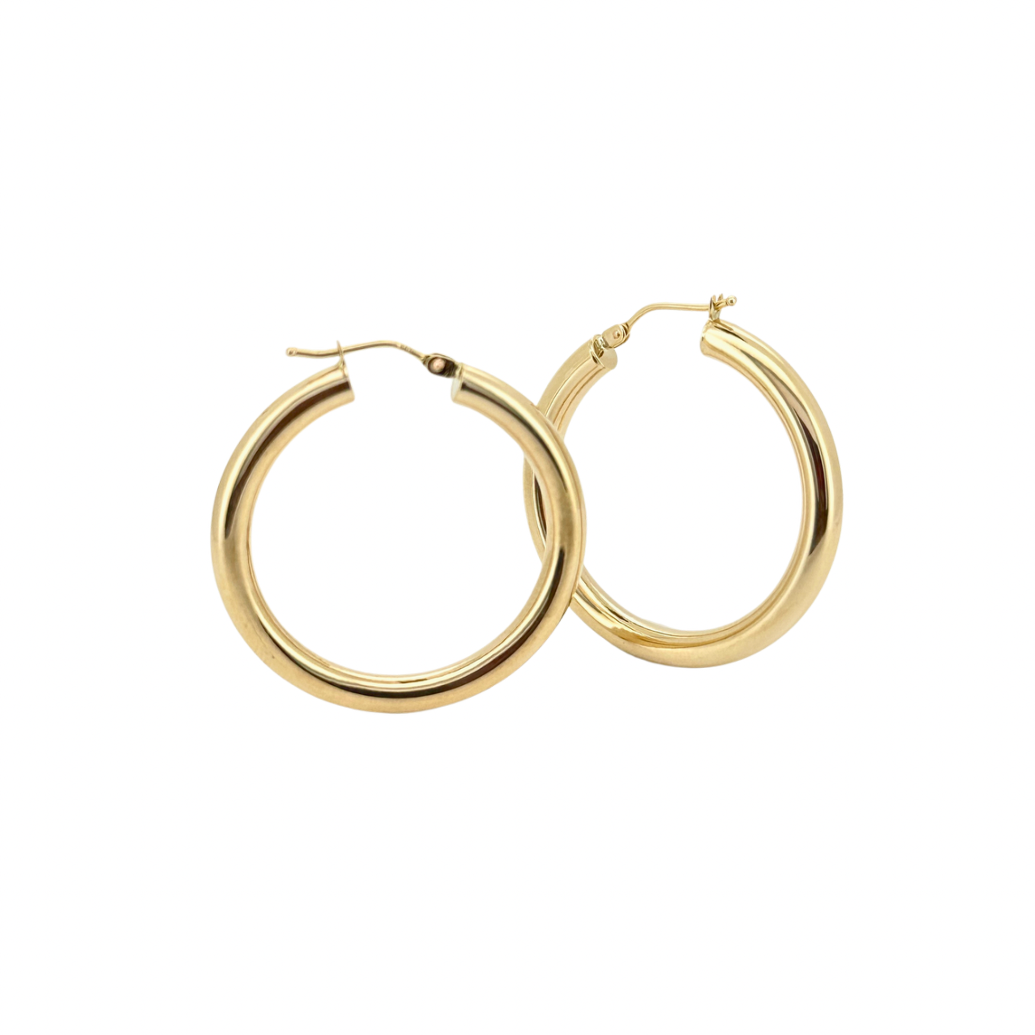 Golden Embrace Hoop Earring in Solid Gold