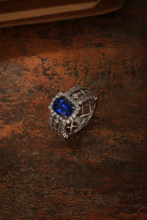 The Sovereign Royal Blue Sapphire Ring