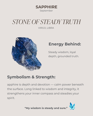 September Birthstone Sapphire Solitaire Necklace
