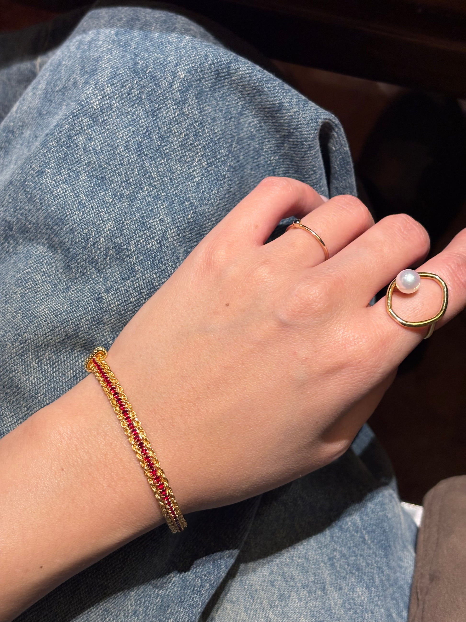 Crimson Chain Bracelet