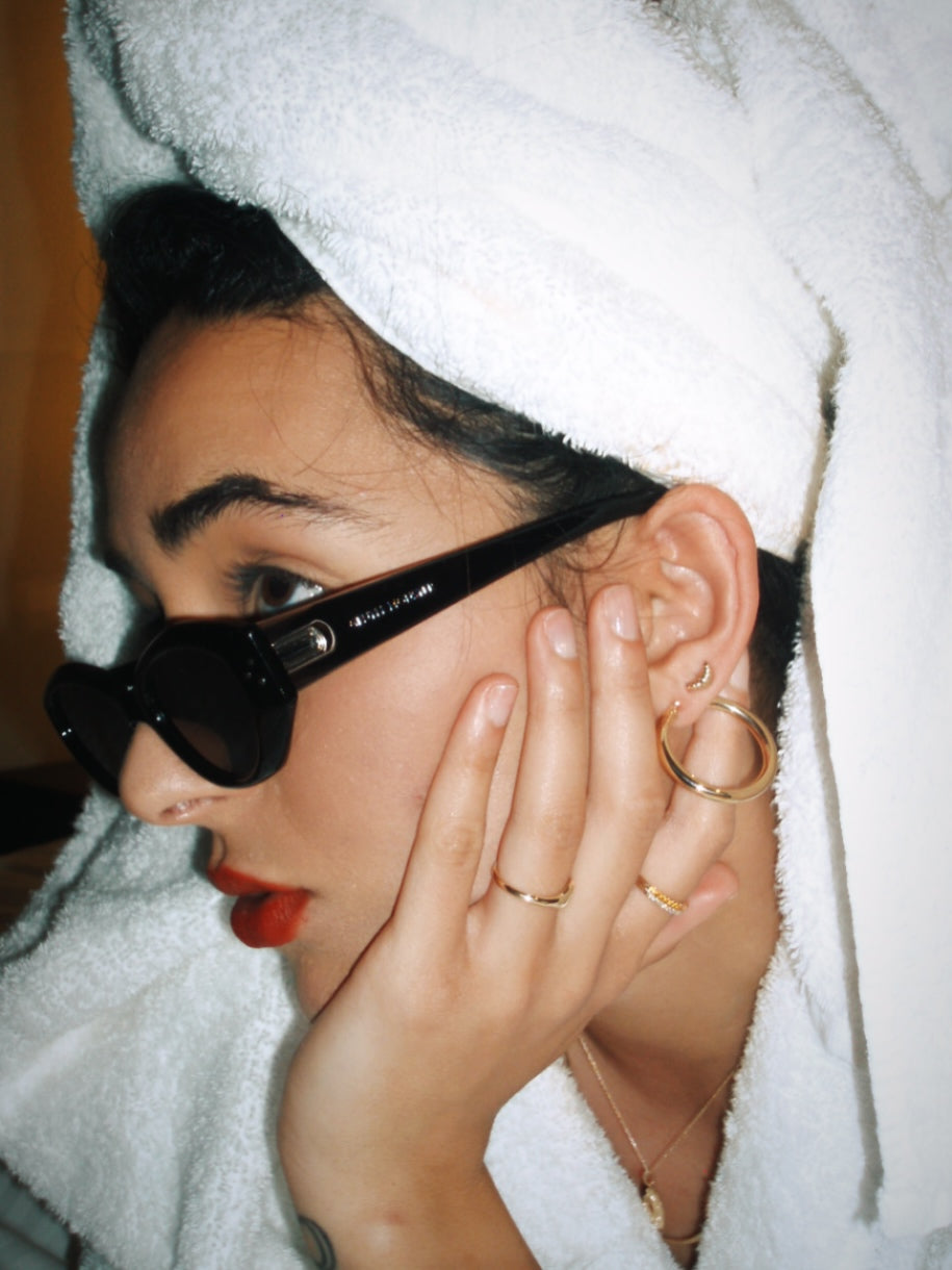Petite Croissant Stud Earring