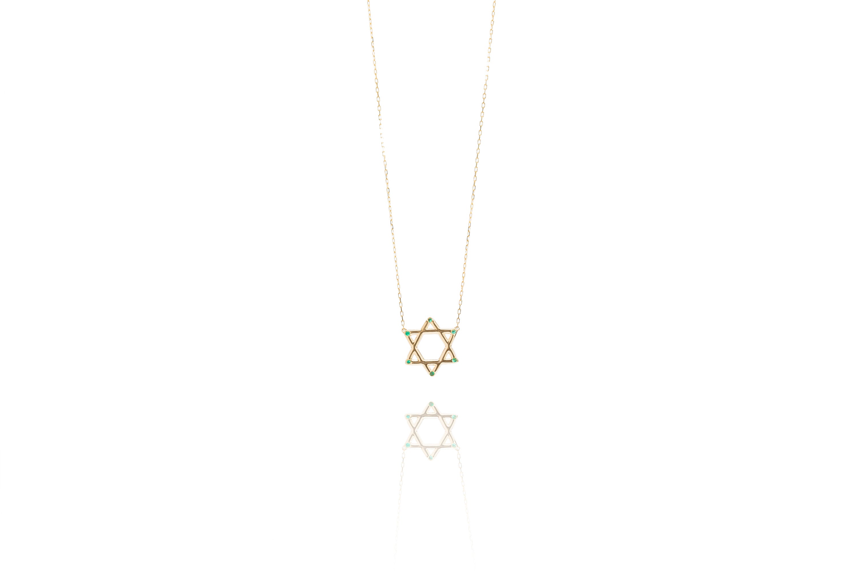 Harmony Star Necklace in Solid Gold