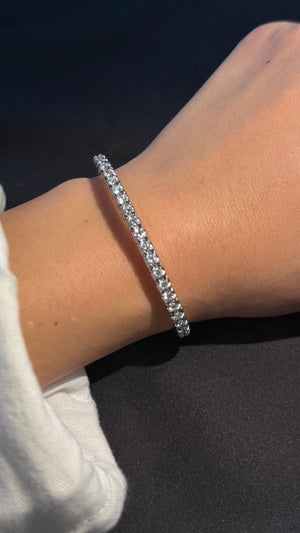 3ct Spring Flex Tennis Bracelet