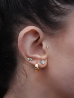 Yin Yang Diamond Stud Earring