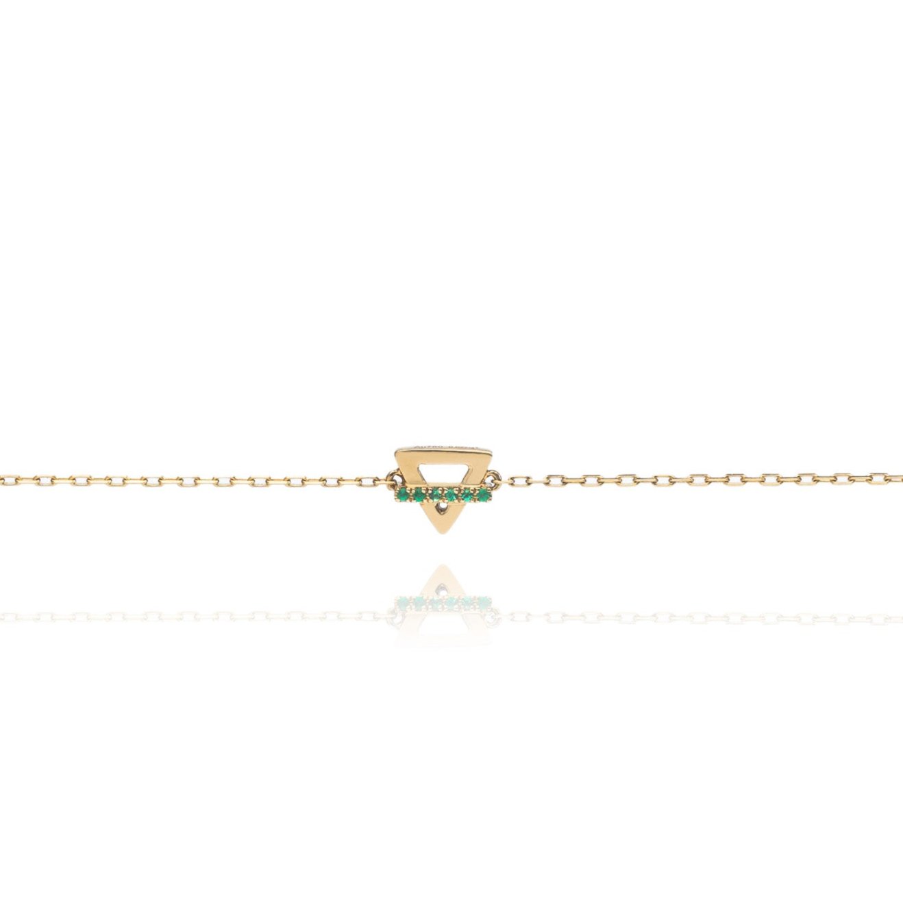 Balance Earth Anklet in Solid Gold