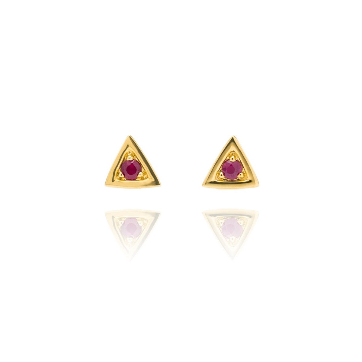 Balance Fire Earring in Solid Gold