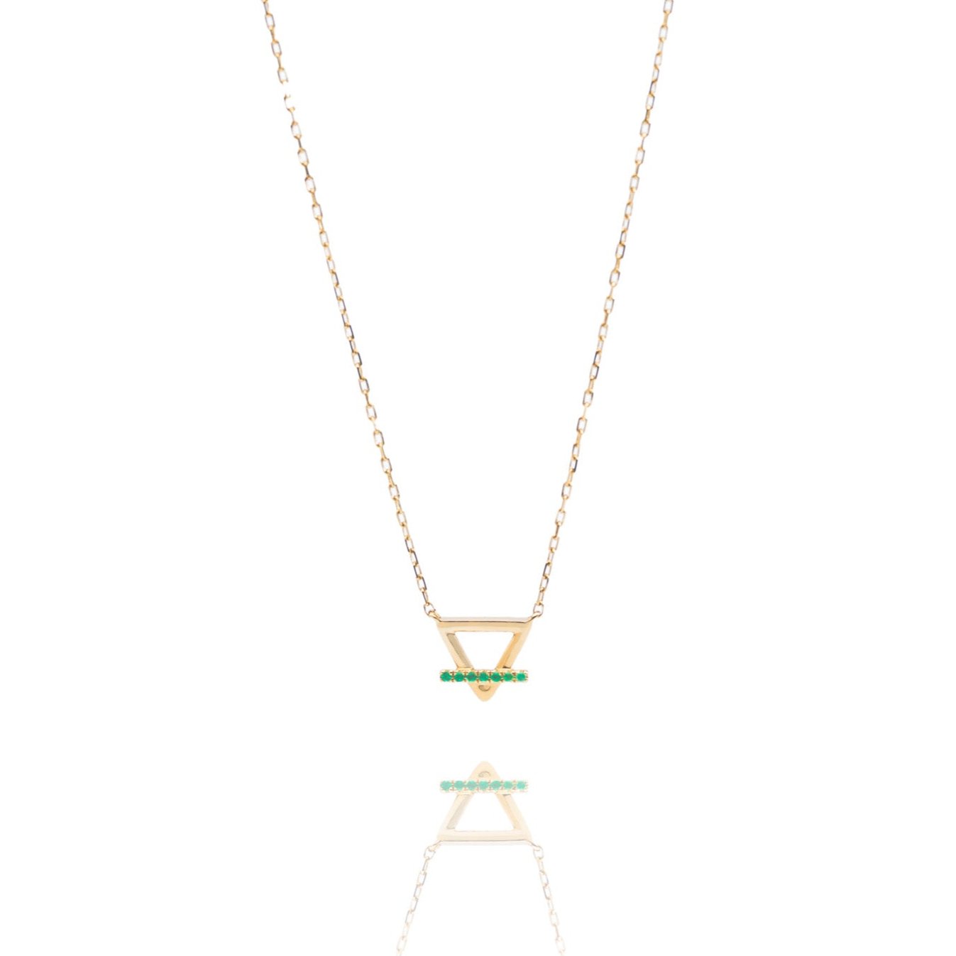 Balance Earth Necklace in Solid Gold