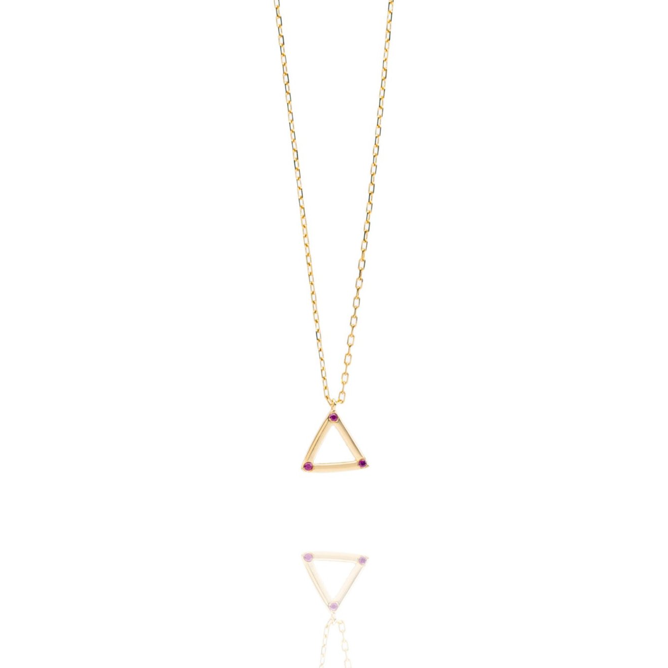 Balance Fire Necklace in Solid Gold