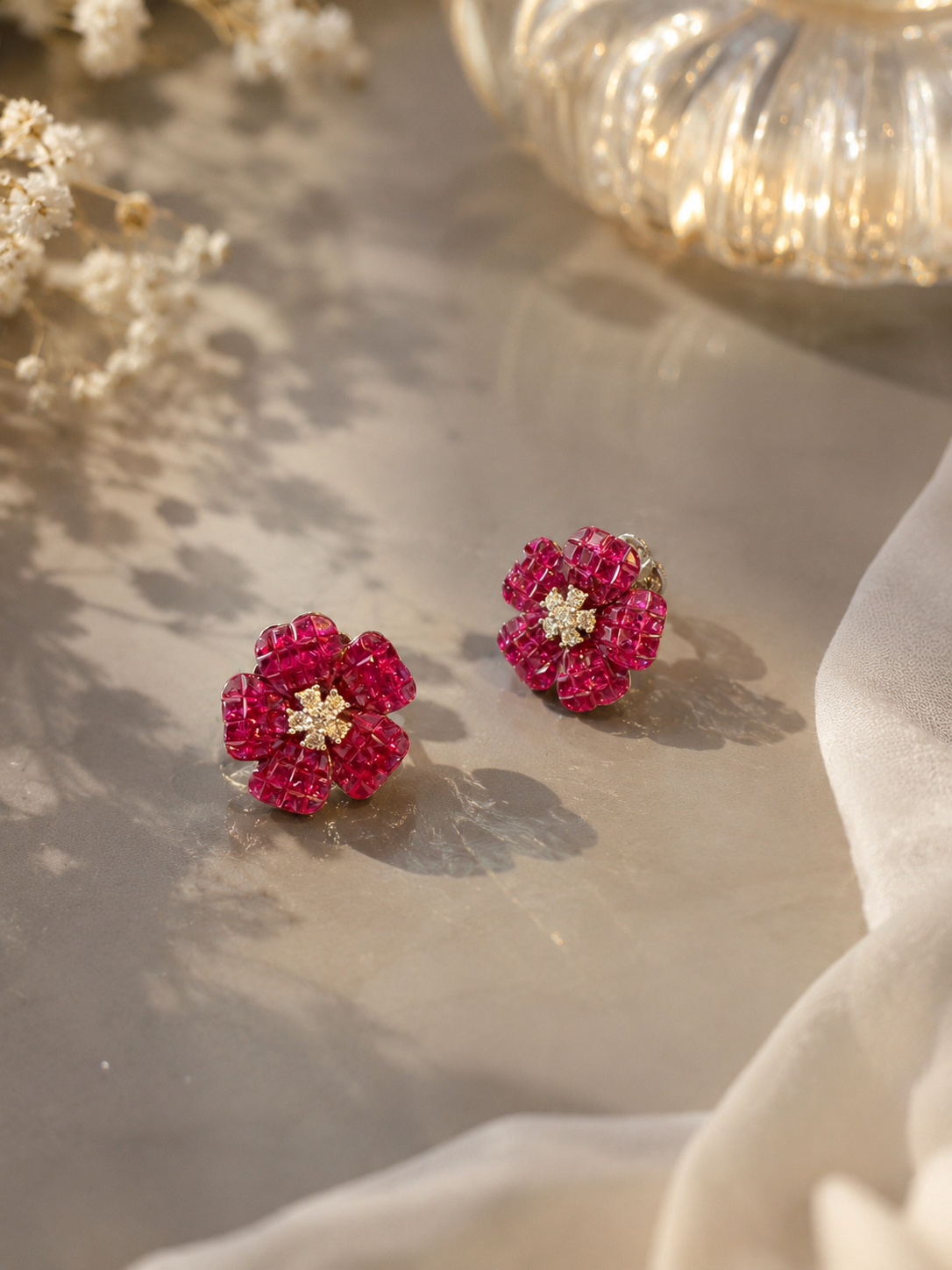 Braise Ruby Earrings