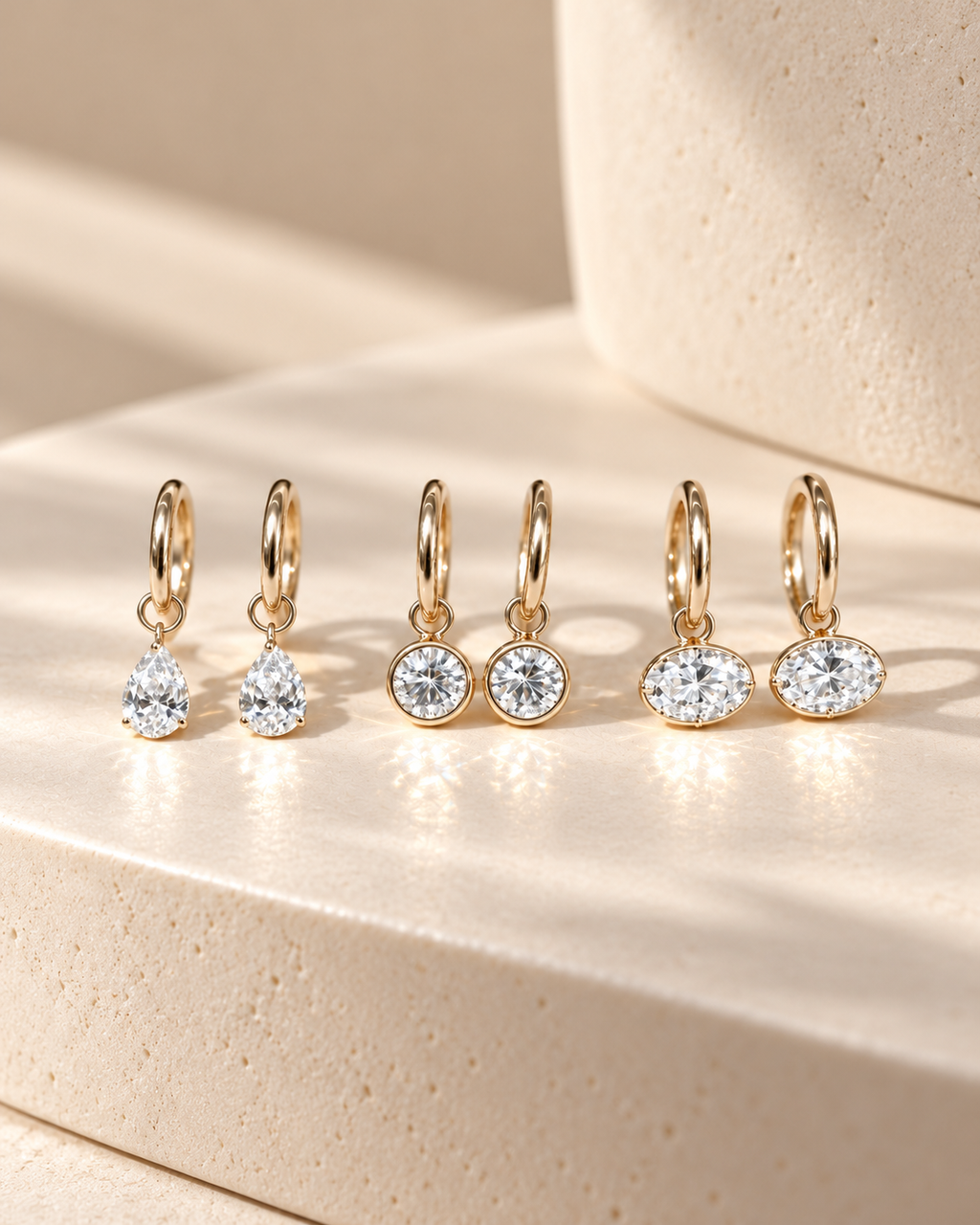 Goutte Diamond Hoops