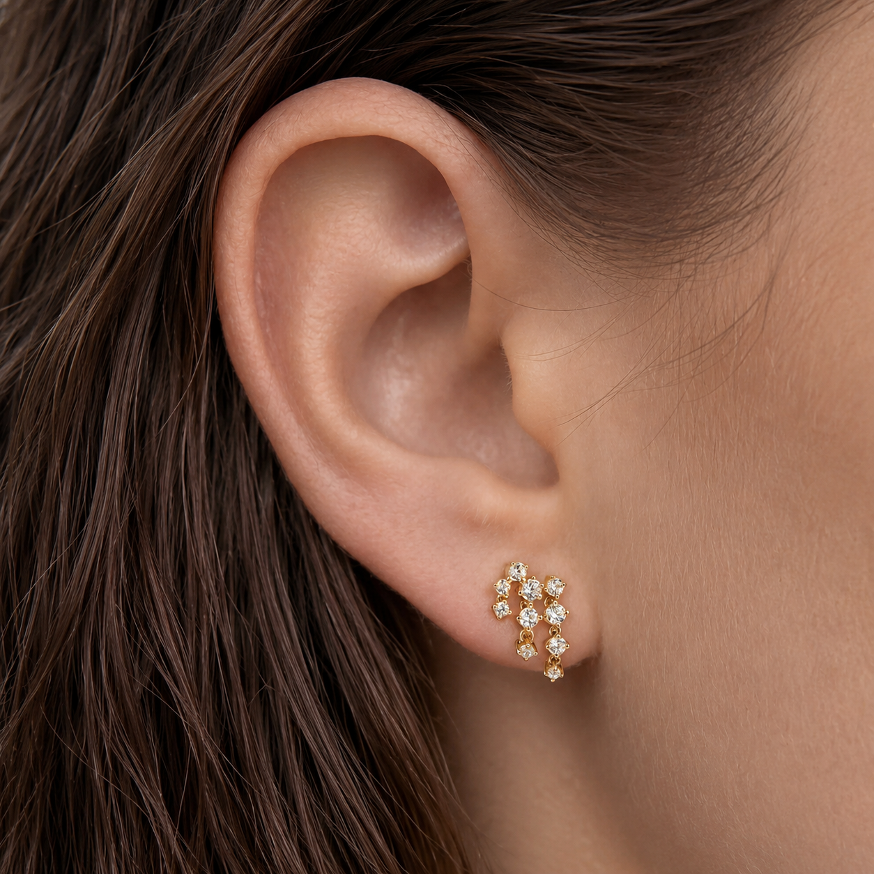 Chandelier Flatback Earring