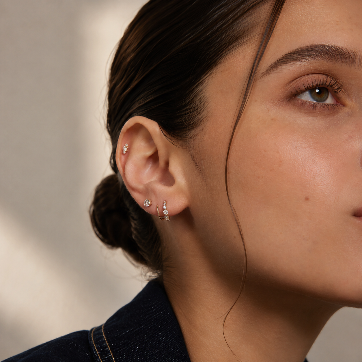 Gradé Diamond Hoops