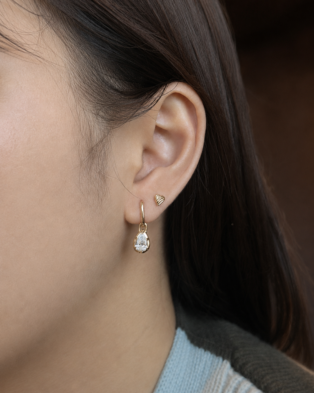 Larme Convertible Huggie Earrings