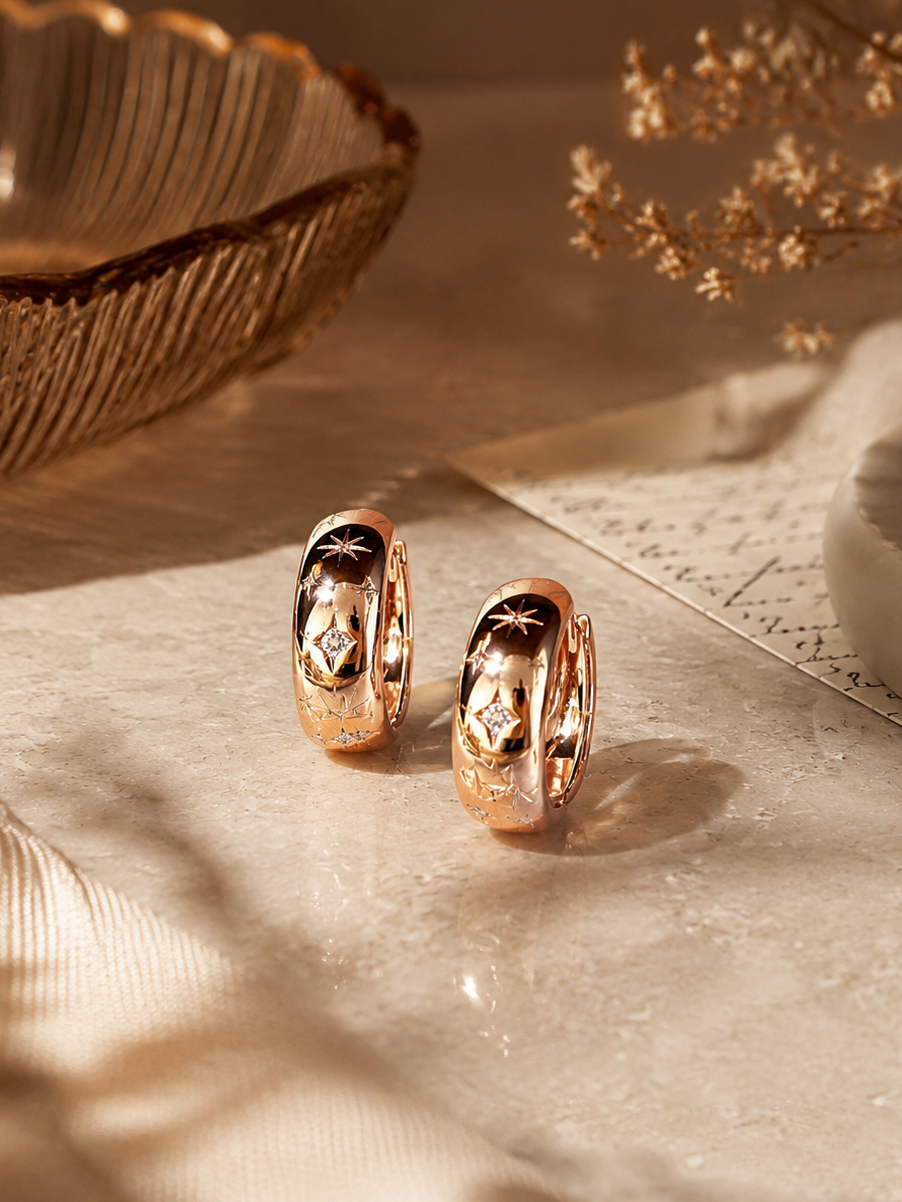 Stellar Huggie Earring