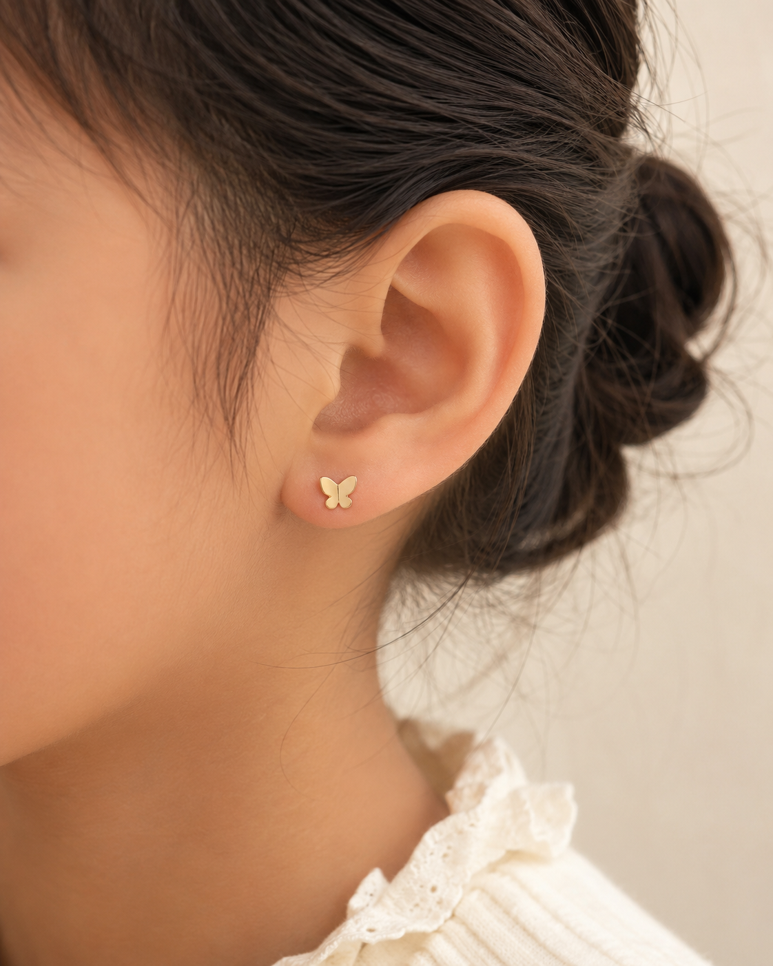 Lélia Butterfly Flatback Earring