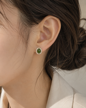 Jade Moon Gate Earrings
