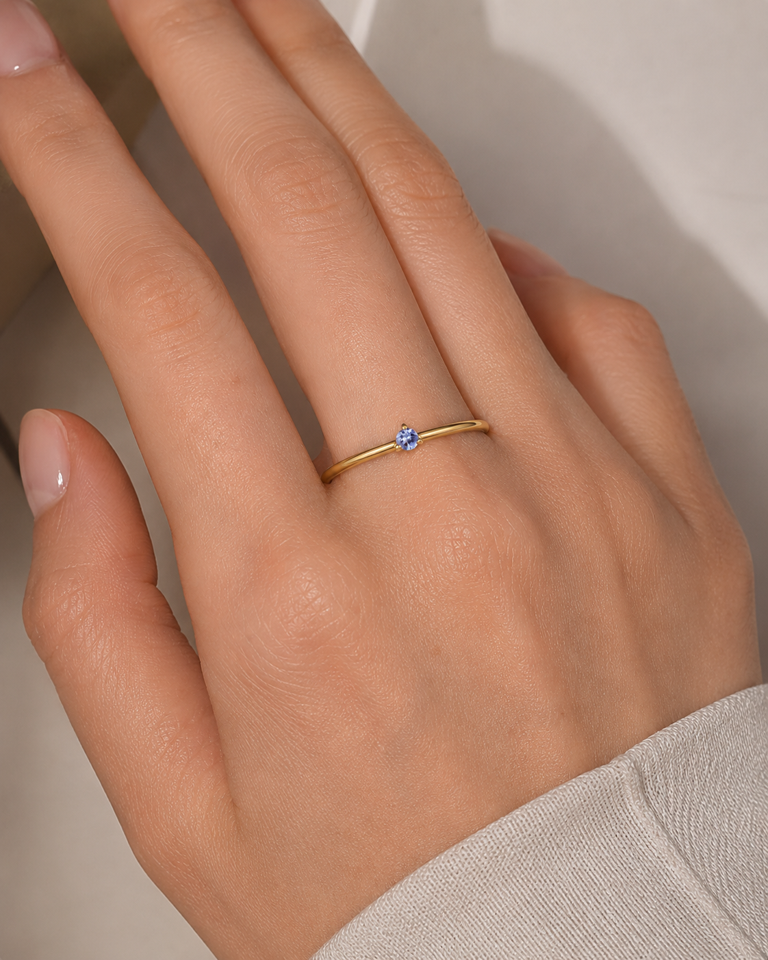 December Birthstone Tanzanite Solitaire Ring