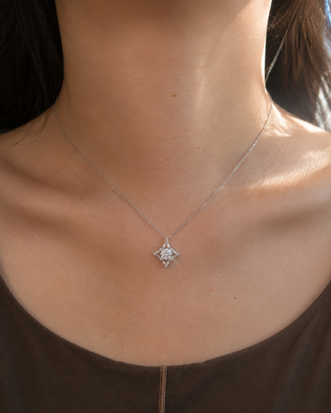 Lumina Compass Diamond Necklace